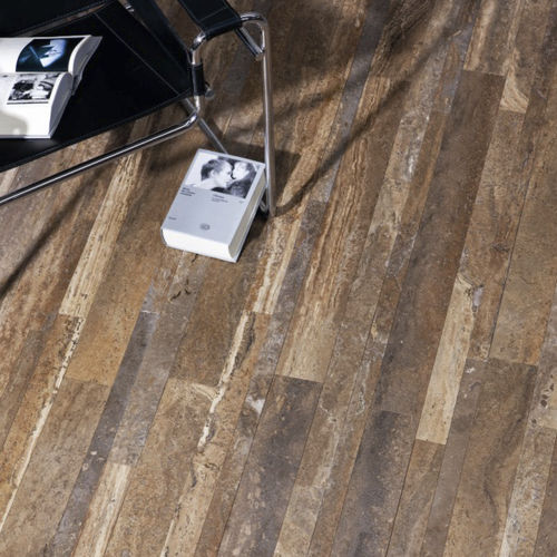 Lastra in pietra naturale in travertino - TRAKE’ ® - Arredo di Pietra srl - per pavimento / per interni / anticata