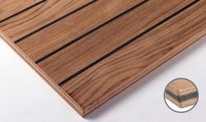 Pannello sandwich isolante per pavimento - NAUTIPONT ACOUSTIQUE - TOUBOIS - rivestimento in legno