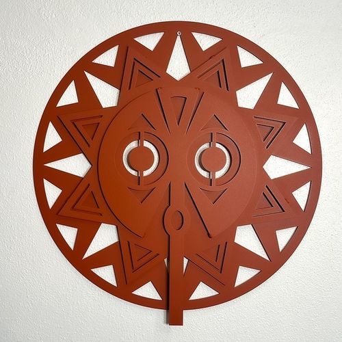 Scultura in acciaio - YAKO  - TERRE ET METAL - a muro / marrone / Arte Africana