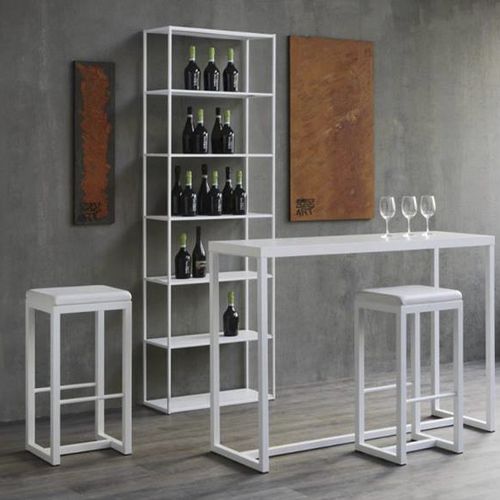 Sgabello da bar contemporaneo - BIG BROTHER - ZEUS - in legno massiccio / con supporto in rame / imbottito