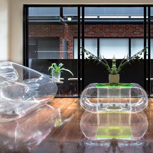 Tavolo gonfiabile - CRISTAL - FUGU - contemporaneo / in poliuretano / in termoplastica