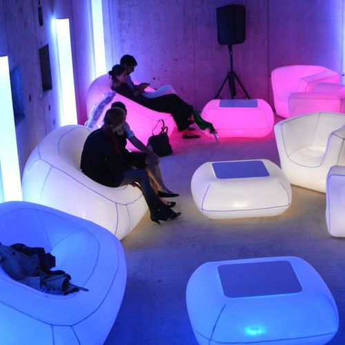 Tavolo luminoso - FUGU - contemporaneo / in poliuretano / in termoplastica