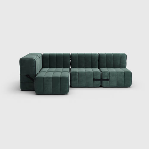 Divano modulare - CURT: SET 9  - AMBIVALENZ - letto / contemporaneo / in tessuto
