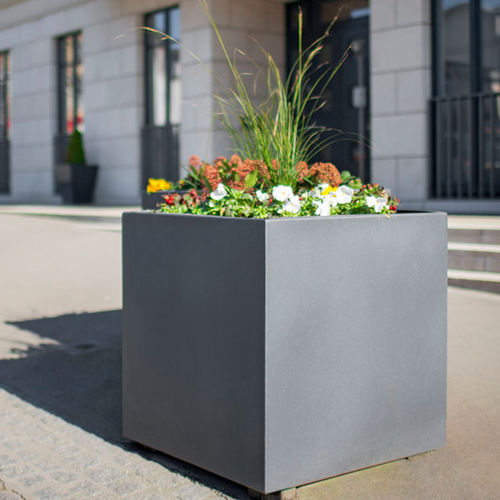 Fioriera Rettangolare In Acciaio Grandezza Maxi 205x101 Cm - Resistente Per Esterno, Giardino E Uso Commerciale