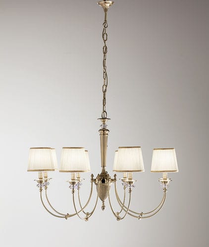 Lampadario classico - CLASSICA - ZONCA SPA - in ottone / in tessuto / a incandescenza