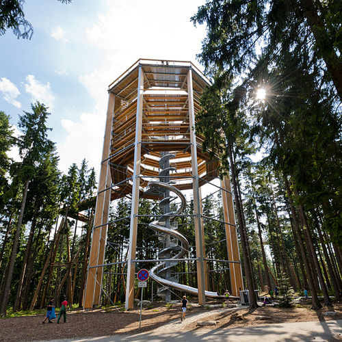 Scivolo girevole - TREE TOP WALK LIPNO  - atlantics GmbH - per parco giochi / in acciaio inossidabile / ad alta velocità
