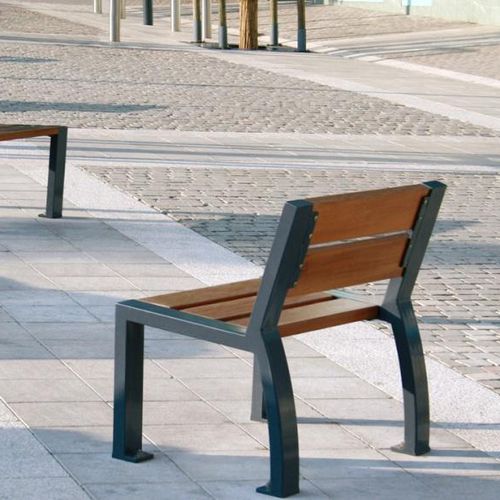 Poltrona urbana contemporanea - CLÉO - univers & cité | mobilier urbain - in legno / in acciaio / per spazi pubblici