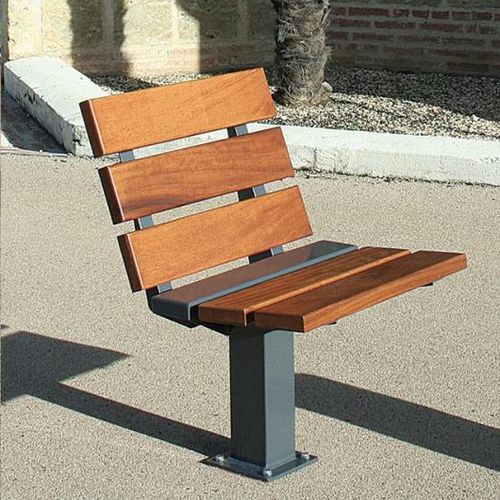Poltrona urbana contemporanea - CLASSICO - univers & cité | mobilier urbain - in legno / in acciaio / per spazi pubblici