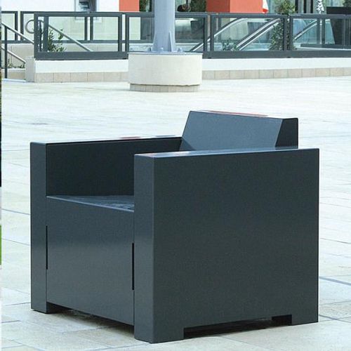 Poltrona urbana contemporanea - MANOA - univers & cité | mobilier urbain - in acciaio / in acciaio / per spazi pubblici