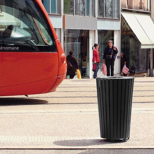 Portacenere da terra - LUNA  - univers & cité | mobilier urbain - a muro / in acciaio / per esterni