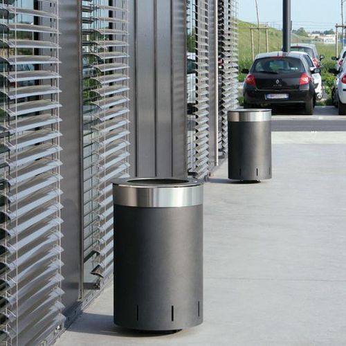 Portacenere da terra - ALLIAGE - univers & cité | mobilier urbain - in acciaio / in acciaio inossidabile / per esterni