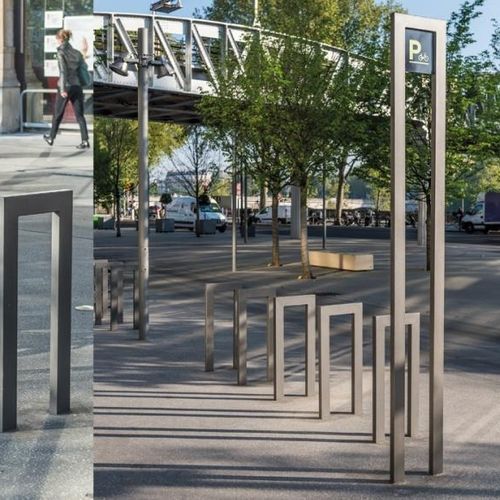 Pannello segnaletico a pavimento - CINÉO - univers & cité | mobilier urbain - acciaio / a doppia faccia / urbano