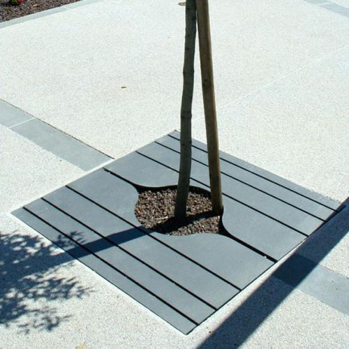 Griglia per alberi quadrata - LINK - univers & cité | mobilier urbain - rettangolare / in acciaio