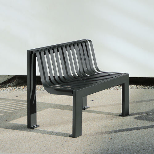 Poltrona urbana contemporanea - SYNERGIE - univers & cité | mobilier urbain - in acciaio / in acciaio / per spazi pubblici