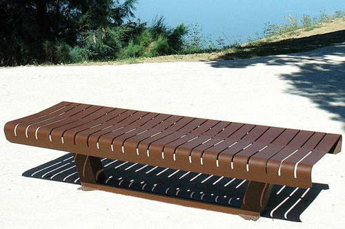 Panca per spazi pubblici contemporanea - LIA  - univers & cité | mobilier urbain - in acciaio / senza schienale / senza braccioli