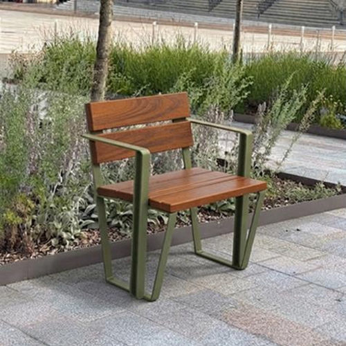Sedia contemporanea - KYMO - univers & cité | mobilier urbain - da esterno / in acciaio / in legno