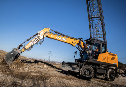 Escavatore intermedio - WX140E - Case Construction - su ruote / multifunzione / diesel