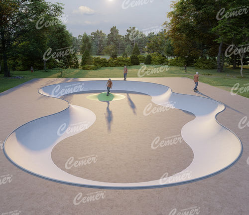 Bowl per skatepark in calcestruzzo - XGSP 107 - Cemer Kent Ekipmanlari San. Tic. Ltd. Sti - per skatepark