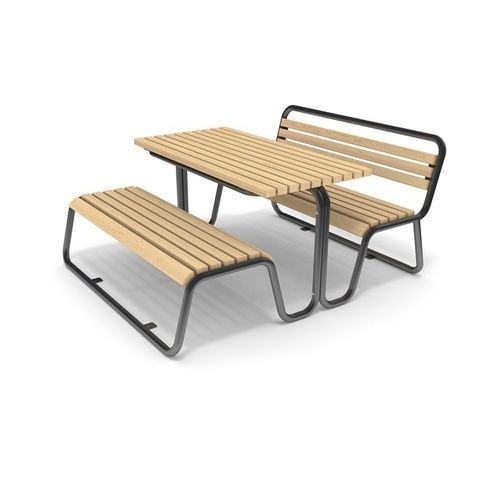 Tavolo da picnic contemporaneo - ZEBRA - Cemer Kent Ekipmanlari San. Tic. Ltd. Sti - in legno / con supporto in metallo / rettangolare