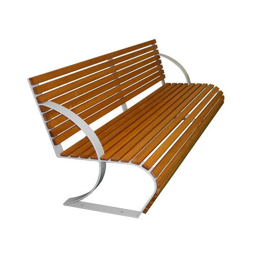 Panca per spazi pubblici contemporanea - CHIANTI - VASART URBAN DESIGN - in legno / con schienale / senza schienale