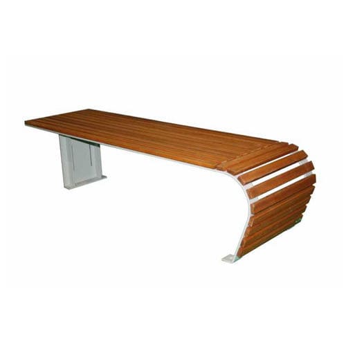 Panca per spazi pubblici contemporanea - JUMP - VASART URBAN DESIGN - in legno / in metallo verniciato / senza schienale