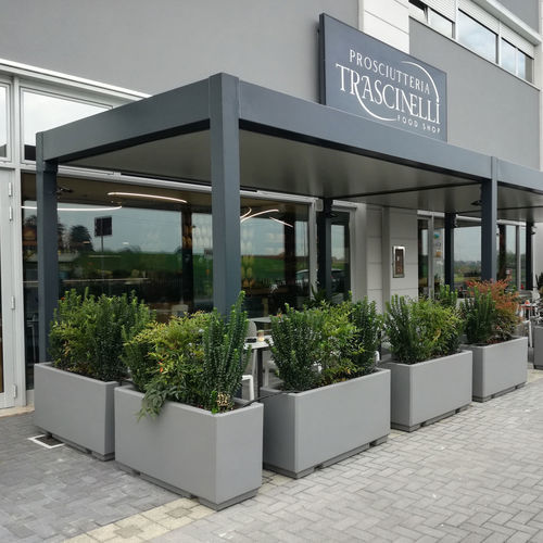 Fioriera in calcestruzzo - TOPAZIO - VASART URBAN DESIGN - rettangolare / contemporanea / grigia