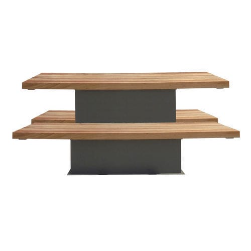 Tavolo da picnic contemporaneo - NAVY - VASART URBAN DESIGN - in legno / con supporto in metallo verniciato / rettangolare