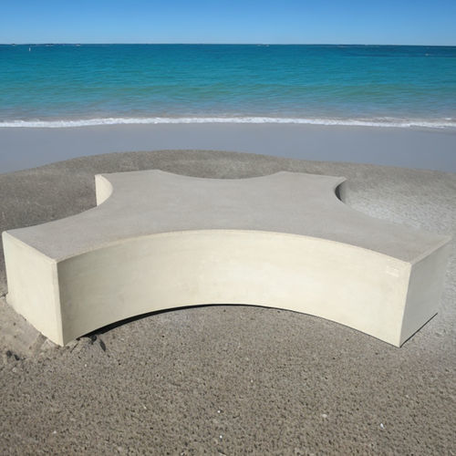 Panca per spazi pubblici contemporanea - STAR - VASART URBAN DESIGN - in calcestruzzo / senza schienale / senza braccioli