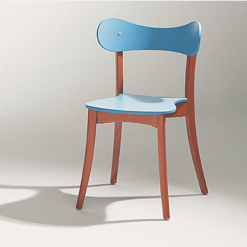 Sedia contemporanea - CAMILLE - SOCA - da interno / in faggio / impilabile