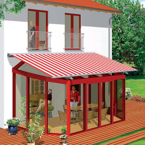 Tenda da sole a cassonetto - VERAFLEX - FRANCIAFLEX - a motore / colore personalizzabile / telecomandata