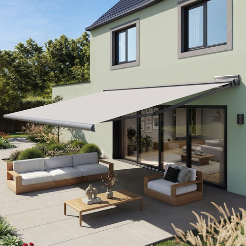 Tenda da sole a proiezione - F&Eacute;LICIA 2.0 SUNPOWERED - FRANCIAFLEX - a cassonetto / a motore / per terrazza