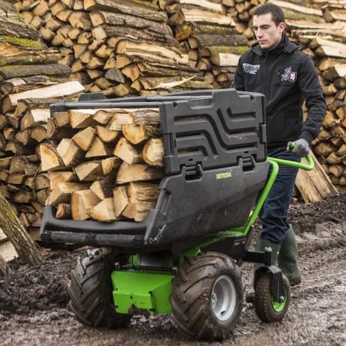Mini-dumper a scarico frontale - DONKY - Etesia S.A.S. - su ruote / elettrico