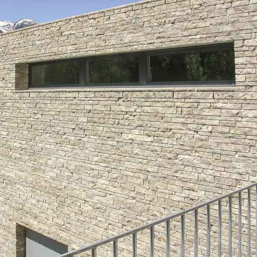Paramento in pietra naturale - DIETFURTER DOLOMITE  - Franken-Schotter GmbH & Co. KG - per esterni / indoor / a rilievo