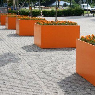 Fioriera in alluminio - ACER / AESCULUS - Greenmax - rettangolare / quadrata / rotonda
