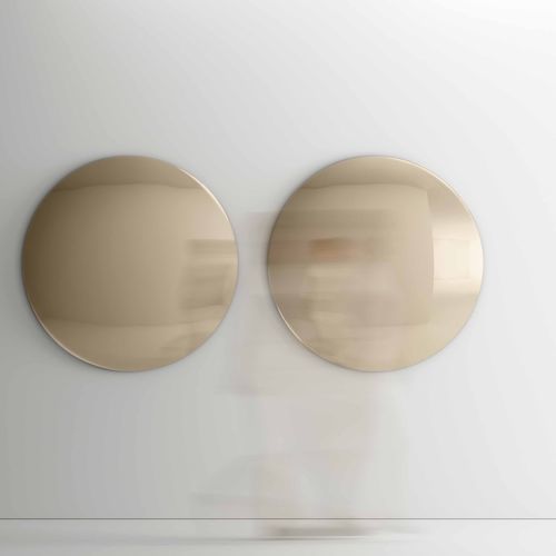 Specchio a muro - IRIS - TONELLI Design - design originale / rotondo / argentato