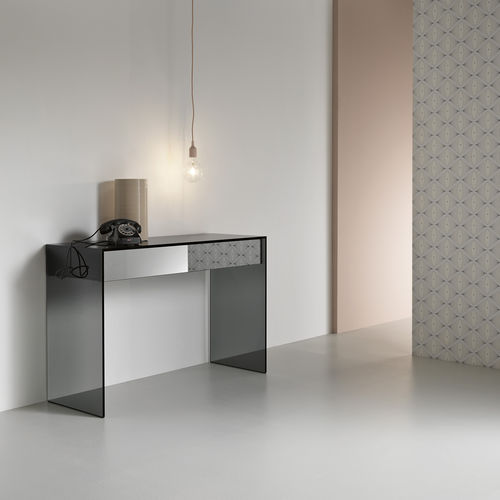 Consolle contemporanea - GOTHAM - TONELLI Design - in legno / in vetro / rettangolare