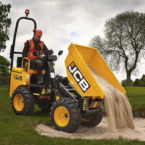 Dumper articolato - 1T - JCB Deutschland GmbH - gommato / Tier 1 / per cantiere