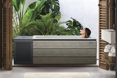 Spa fuoriterra - The Patio Chill - Cal Spas - rettangolare / 1 posto / in acrilico