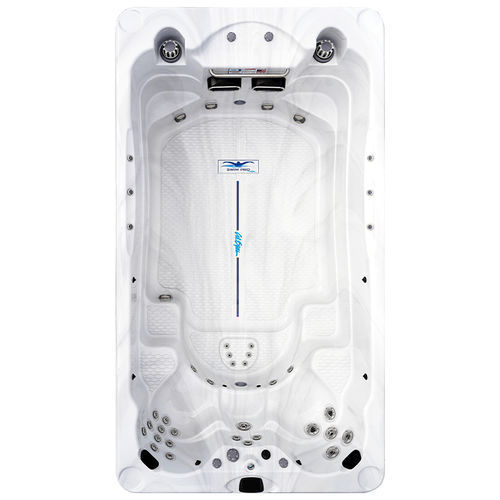 Spa per nuoto controcorrente fuoriterra - Freestyle-X - Cal Spas - rettangolare / 4 posti / in acrilico