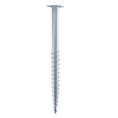 Palo avvitato - F 76X1600-R  - Krinner Schraubfundamente - in acciaio galvanizzato / per fondamenta di casa monofamiliare