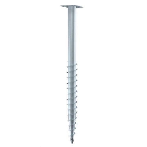 Palo avvitato - F 76X1300-R  - Krinner Schraubfundamente - in acciaio galvanizzato / per fondamenta di casa monofamiliare / con tuboforma
