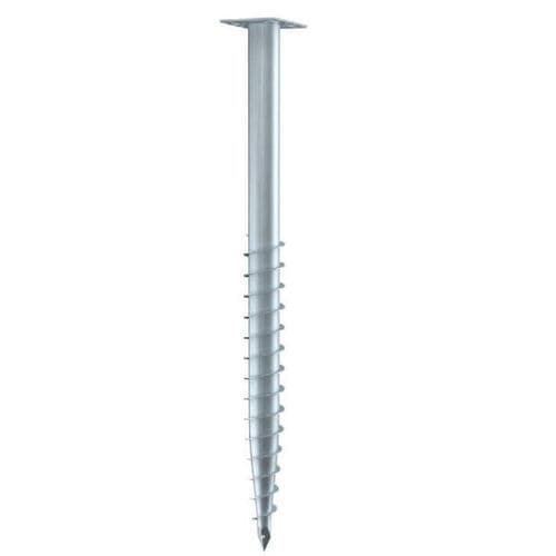 Palo avvitato - F 76X800-R  - Krinner Schraubfundamente - in acciaio galvanizzato / per fondamenta di casa monofamiliare / con tuboforma