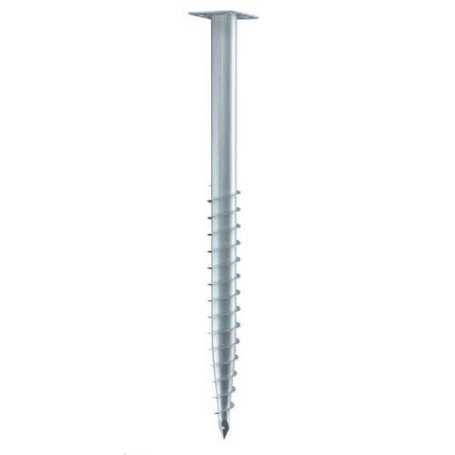 Palo avvitato - F 76X1000-R - Krinner Schraubfundamente - in acciaio galvanizzato / per fondamenta di casa monofamiliare / con tuboforma