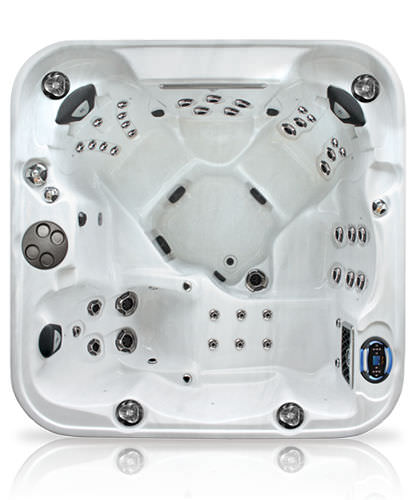 Spa fuoriterra - CURVE : VANTAGE  - COAST SPAS - quadrata / 5 posti / per uso residenziale