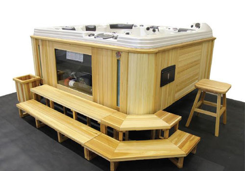 Gradino in legno - CEDARACCESSORYPACKAGE - COAST SPAS - per spa