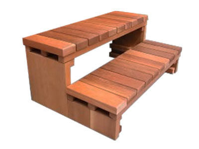 Gradino in legno - 558-00510 - COAST SPAS - per spa / antiscivolo