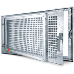 Finestra in acciaio galvanizzato - MEALIT - MEA Water Management - MEA Bautechnik GmbH - a battente / ad alte prestazioni / ad alta resistenza