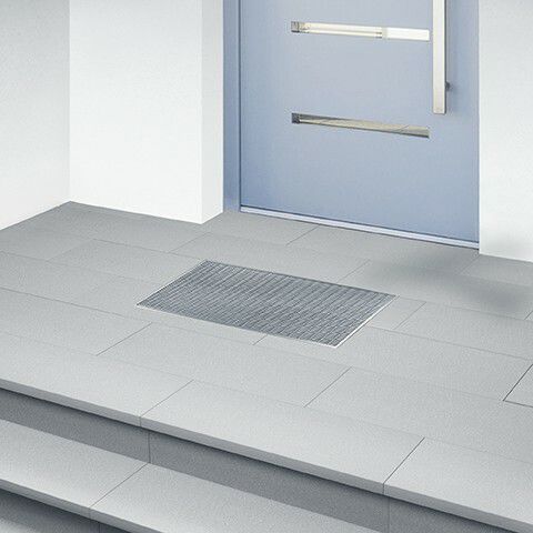 Tappeto d'ingresso contract - MEAGARD - MEA Water Management - MEA Bautechnik GmbH - per uso residenziale / in calcestruzzo a polimeri / in acciaio galvanizzato