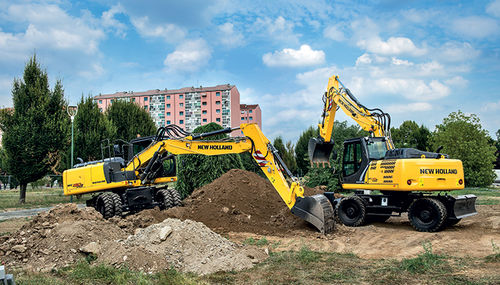 Escavatore intermedio - WE 170B PRO - New Holland Construction - gommato / multifunzione / per cantiere