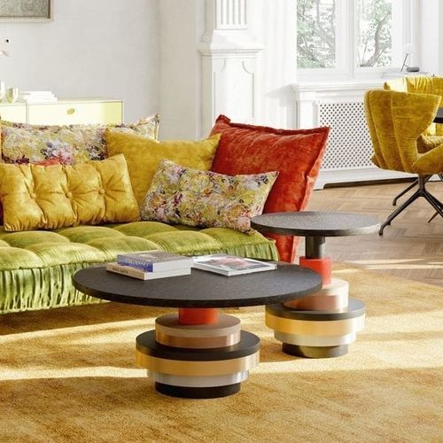 Tavolino basso contemporaneo - DISQUO - BRETZ - in rovere / in legno laccato / in legno tinto